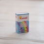 Kawaii Rainbow Heart Mini Cross Stitch Kit, thumbnail 7 of 9