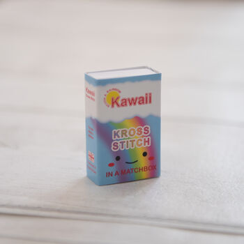 Kawaii Rainbow Heart Mini Cross Stitch Kit, 7 of 9