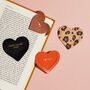 Personalised Leather Heart Bookmark, thumbnail 2 of 6