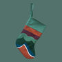 Grover Abstract Linen Christmas Stocking, thumbnail 3 of 3
