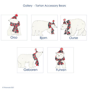 Personalised Bear Family Christmas Pyjamas, 6 of 9