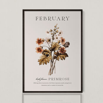Birth Flower Print 'Primrose' For February, 2 of 9