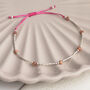 Sterling Silver Delicate Gemstone Friendship Bracelet, thumbnail 8 of 12