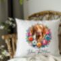 Personalised Vizsla Summer Floral Dog Wreath Cushion And Mug Bundle, thumbnail 4 of 4