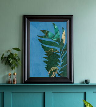 Set Of Three Custom Colour Palm Leaf Wall Art Prints, 3 of 8