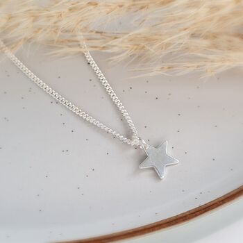 Sterling Silver Star Necklace, 2 of 6