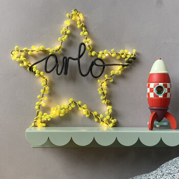 Personalised Star Light Handmade Gift For Children, 6 of 8