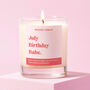 Funny Birthday Gift Soy Candle September Birthday Babe, thumbnail 1 of 3