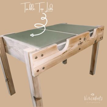 Personalised Outdoor Wooden Sensory Table, 7 of 8