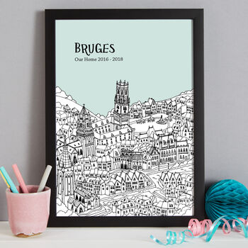 Personalised Bruges Print, 9 of 10