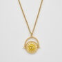 Gold Sun And Moon Spinner Necklace, thumbnail 1 of 8