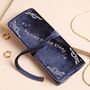 Navy Celestial Velvet Jewellery Roll, thumbnail 1 of 5