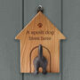 Oak Dog Hook 'A Spoilt Dog Lives Here' | Pet Accessory | Homeware | Pet Room, thumbnail 1 of 3