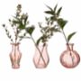 Set Of Three Mini Vintage Glass Bud Vases, thumbnail 2 of 6