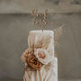 Wooden Wedding Cake Topper With A Date Fh1, thumbnail 3 of 9