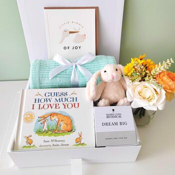 Personalised Luxury Baby Gift Box | Unisex | Baby Book, 2 of 12