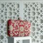 Sofia Red Floral Clutch, thumbnail 4 of 8