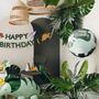 Green Brontosaurus Happy Birthday Foil Balloon, thumbnail 2 of 3