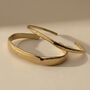 Two Molten 18k Gold Plated Waterproof Cuff Bracelets, thumbnail 2 of 3