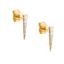 Long Pave Dagger Stud Earrings, thumbnail 6 of 6