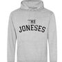 Personalised Varsity Banner Hoodie – Custom Family Name, thumbnail 1 of 12