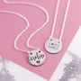 Sterling Silver Mum Necklace With Engraved Names, thumbnail 2 of 12