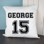 Personalised Football Shirt Cushion Cover, thumbnail 1 of 8