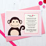 'Monkey Love You Because' Personalised Birthday Card, thumbnail 1 of 3