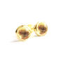 Birthstone Stud Earrings November: Citrine And Silver Or Gold Vermeil, thumbnail 4 of 5