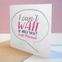 Can’t Wait To Meet You Baby Bump Card, thumbnail 3 of 3