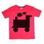 Kids Chalkboard T Shirt Train Design, thumbnail 2 of 6