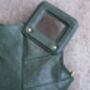 Handmade Green Leather Handbag For Women Personalised, thumbnail 7 of 12