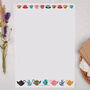 A4 Letter Writing Paper With Teapots And Teacups, thumbnail 1 of 4