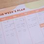 A4 Weekly Planner Pad | Pastel Organic, thumbnail 2 of 7