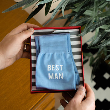 'Best Man' Usher Groomsman Wedding Day Socks, 2 of 2