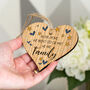 We Aren't Step Or Half We Are Family Hanging Wood Heart, thumbnail 1 of 3