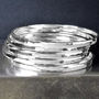 Personalised Hammered Sterling Silver Bangle, thumbnail 6 of 6