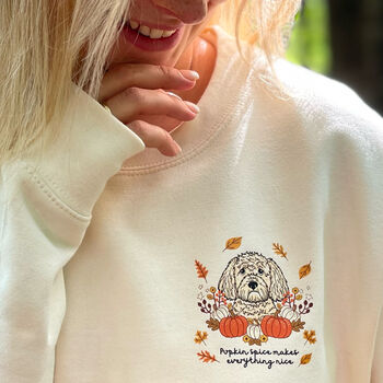 Personalised Pupkin Patch Dog Lover Sweatshirt, 2 of 11