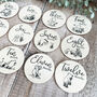 Pooh Bear Wooden Baby Milestone Discs Set Baby Gift, thumbnail 2 of 9