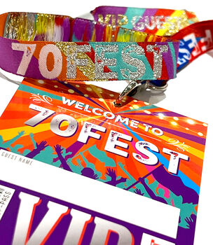 70 Fest 70th Birthday Party Festival Vip Lanyard, 8 of 9
