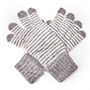 Stripe Angora Knit Gloves, thumbnail 5 of 9