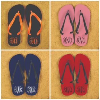 Monogrammed Flip Flops, 2 of 6