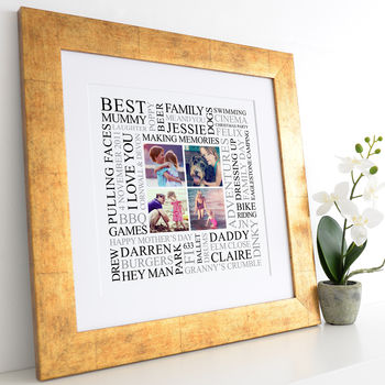 Personalised Mummy And Me Memories Photo Word Art, 5 of 11