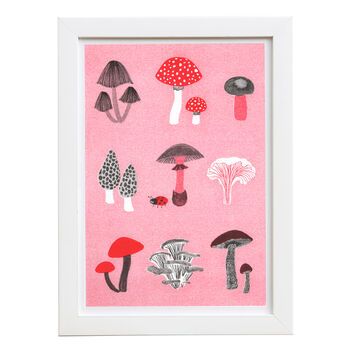 Mushroom Medley Risograph Print, 3 of 3