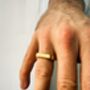 Gold Colour Personalised Signet Ring, thumbnail 5 of 7