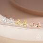 Sterling Silver Extra Small Cute Dragon Stud Earrings, thumbnail 6 of 12