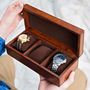 Personalised Leather Watch Box Triple, thumbnail 3 of 12