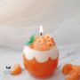 Personalised Inner Deco Orange Mousse Candle Gift Box With Free Greeting Card, thumbnail 2 of 4