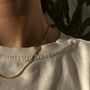 Twisted 14k Gold Plated Rope Chain Necklace, thumbnail 3 of 4