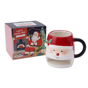 Novelty Santa Snack Mug With Gift Box, 2 of 7